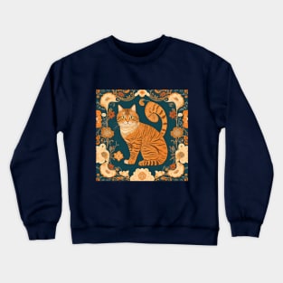 Rug Pattern inspired-Persian cat design Crewneck Sweatshirt